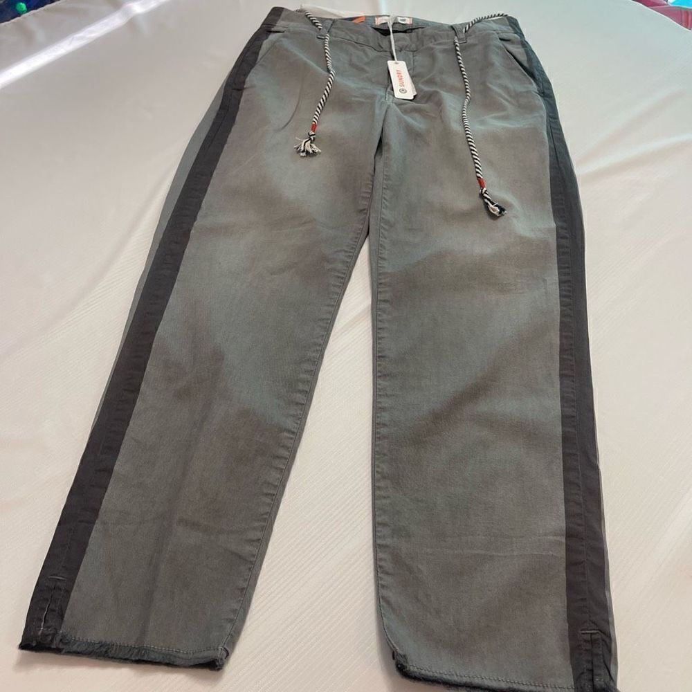 NWT Anthropologie Sundry Dark Grey Chino Pants Size 26 New